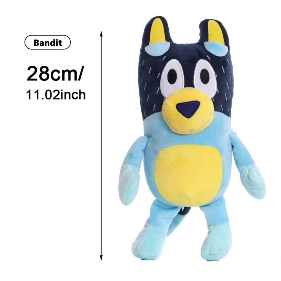 Cute Bluey Bingo Plush Toy Soft Cartoon Dog Doll Kids Festival Gifts Family Plush Toys
