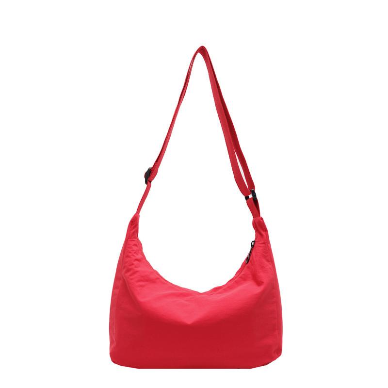 Nylon Sling Bag For Women And Girls With Large Capacity And Zipper Closure For Daily Use