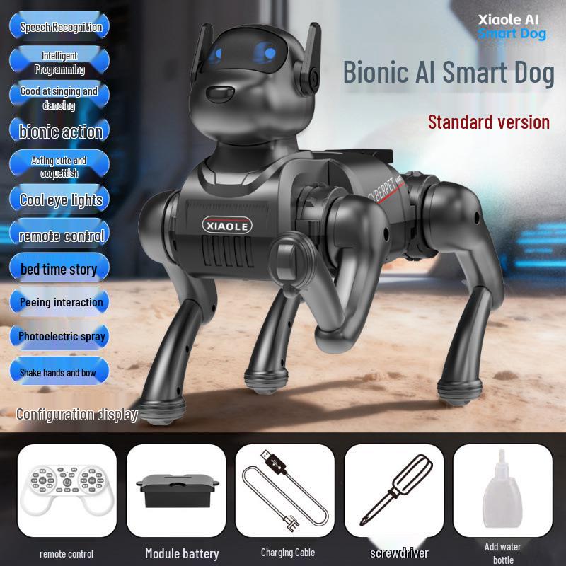 AI Smart Robot Dog: Interactive Voice, Singing, Dancing, Remote Control, and Educational Programming Toy.