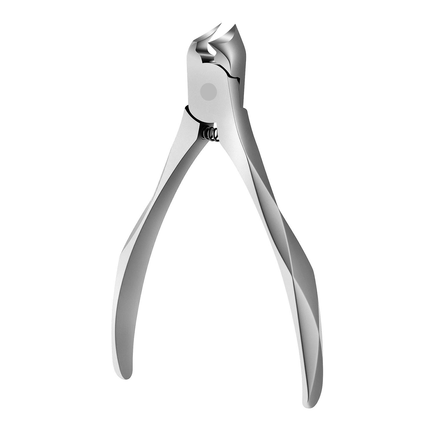Stainless Steel Angled Cuticle and Nail Nipper Pliers for Thick Nails