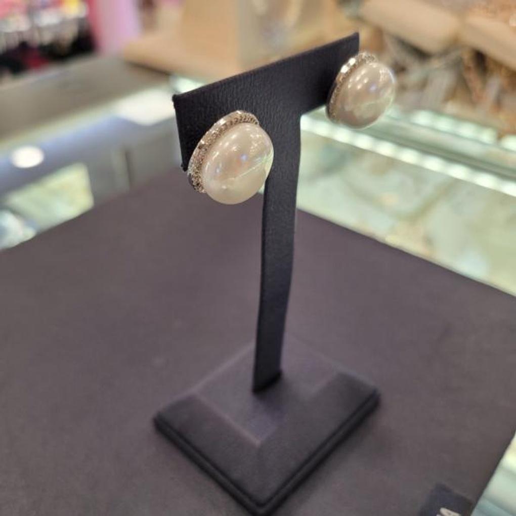 ARTRIA Pearl Cubic Line Post-E Earrings CHAERJJ0002WHF