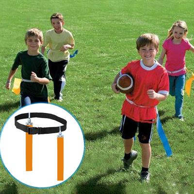 Football Waist Flag Bright Color Tear-resistant Adjustable Competition Training PVC American Soccer Waist
