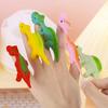 10Pcs Slingshots Chicken Finger Toy for Kids Funny Mini Flying Rubber Ducks