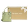 Michael Kors MK Mercer Solid Color Commuter Accordion Bag Women Shoulder Bag Light-Green 35S1GM9T0L-LIGHT-SAGE