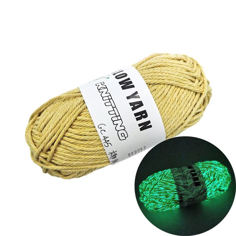 Novel Functional Yarn Glow In The Dark Polyester Luminous Chunky Yarn Cotton Yarn Crochet Sweater Hat Scarf Hand Knitting Tools