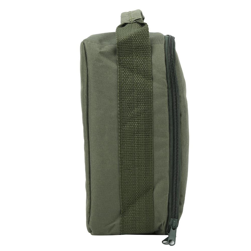 4-Layer Fishing Reel Bag Double Zipper Closure 3 Adjustable Dividers Reel Organizer Case Waterproof Handheld Fishing Tackle Bag