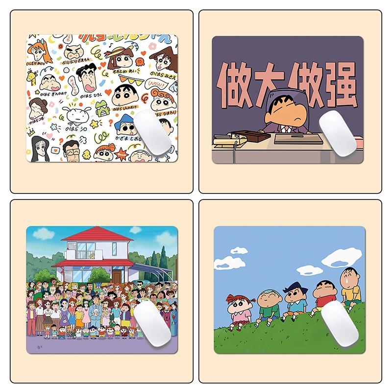 Crayon Shin-Chan Oyun Mouse Pad'i Anime Sevimli Masaüstü Fare Altlığı Bilgisayarlar Ofisler Oyuncular İçin Fare Altlıkları Kaymaz Kolay Temizlenir