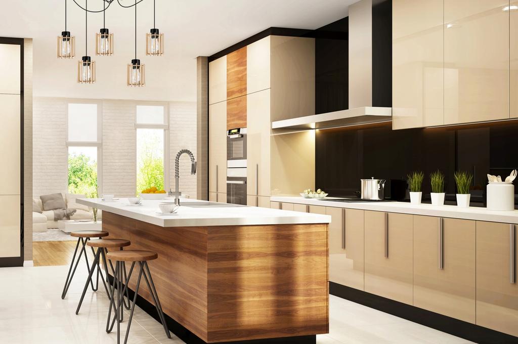 MODERN WOODEN LED CEILING HANGING LAMP