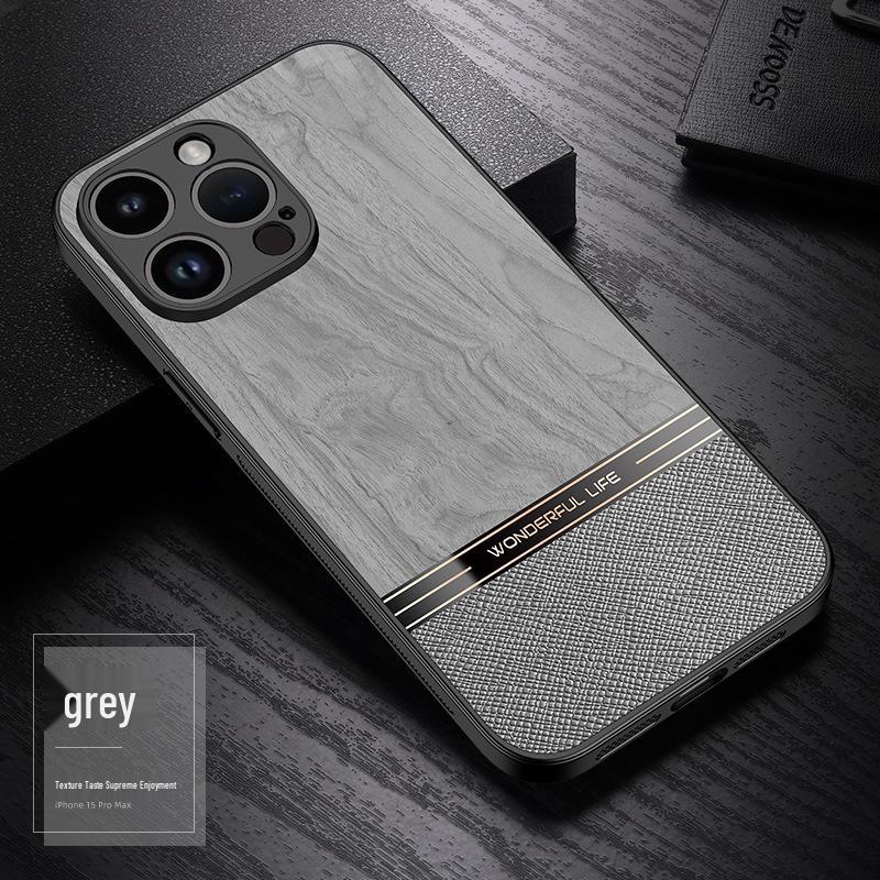 Compatible iPhone 17 Pro Max Case: Skin-Friendly Wood Grain, Full Coverage, Simple Design, Hard Shell iPhone 17 Air