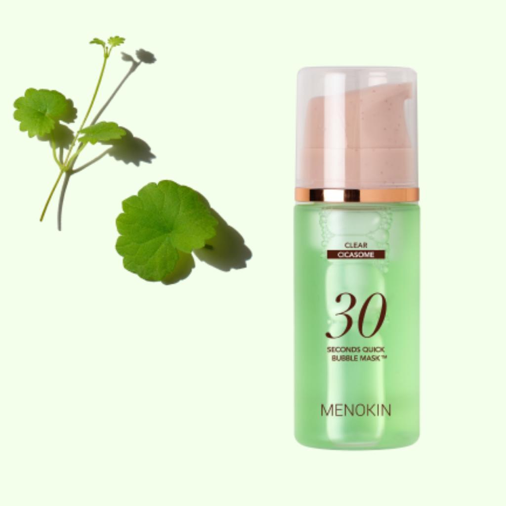 Menokin 30-Second Quick Bubble Mask (6 Types) - Korean Skincare, Instant Glow, 30s Mask