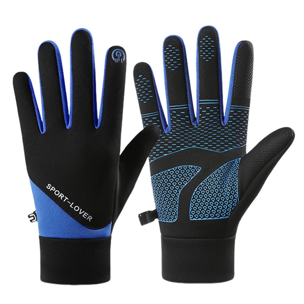 Windproof Winter Gloves Fleece Lining Waterproof Gloves Full Finger Gloves  Autumn and Winter