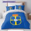 Real Oviedo Pattern Bedding,Quilt Set Quilt Cover Pillowcase Home Birthday Gift (1 * duvet cover + 2 * pillowcase, without core)