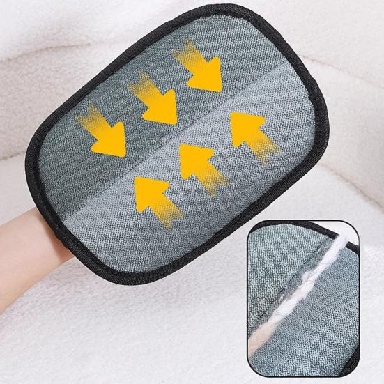 Dog Hair Shaver Double-Sided Pet Hair Removal Glove Breathable Mesh Pet Grooming Glove Anti-static Pet Hair Glove