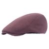 Pánská vintage bavlněná čepice Newsboy Jednobarevná Plochý baret Outdoorové sporty Sluneční klobouk