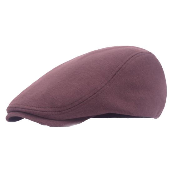 Pánská vintage bavlněná čepice Newsboy Jednobarevná Plochý baret Outdoorové sporty Sluneční klobouk