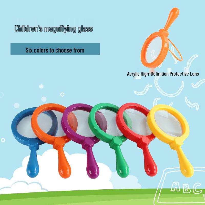 Kids' Portable High-Definition Magnifying Glass for Plant Observation and Science Exploration