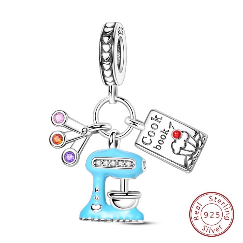 100% Copper Luggage Earth Camera Golf Rugby Helmet Charms Pendants Fit Qikaola Original Bracelets Diy Jewelry