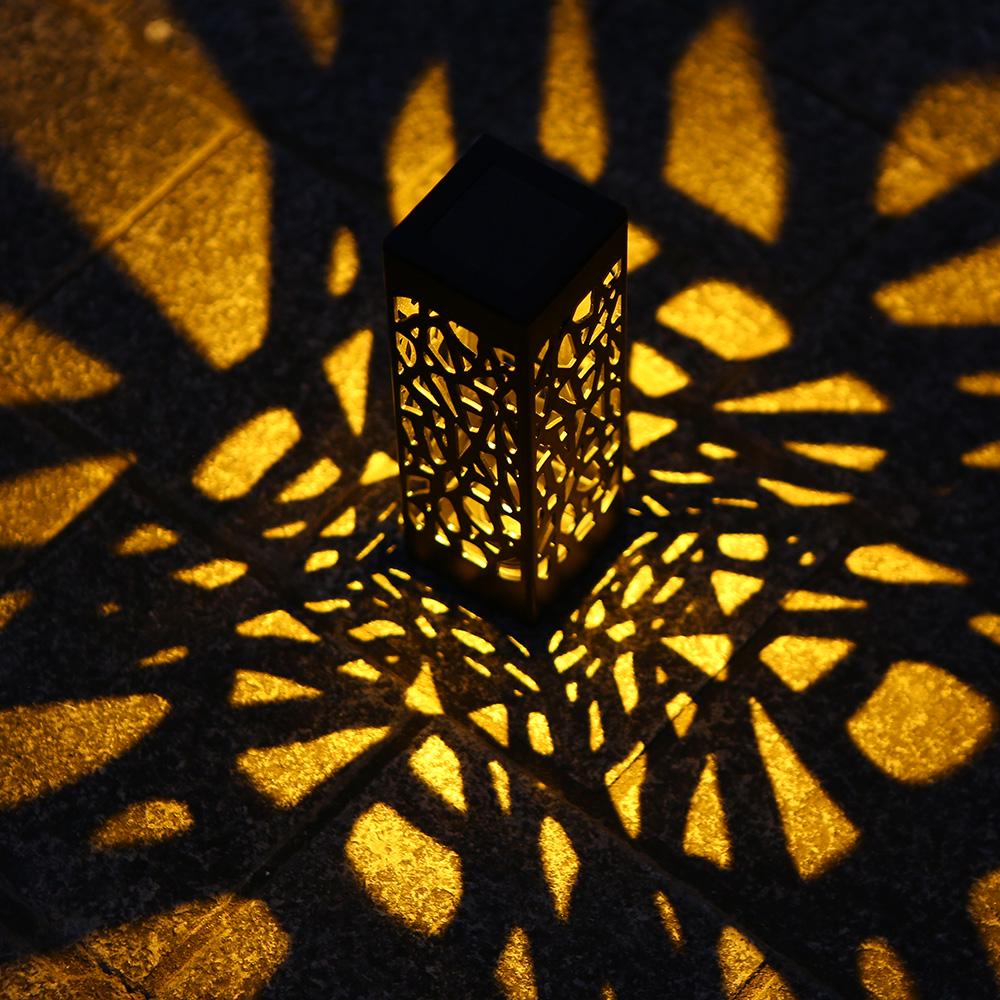 Tomshine DC2V Solar Powered Energy LEDs Lawn Lamp Hollow Pattern Design Lighting Sensor Decorative