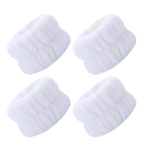 2 Paar verstellbare Armbänder Super wasserabsorbierend Elastisch Gesichtswasch-Armbänder Schnell trocknend Bequeme Passform Armband