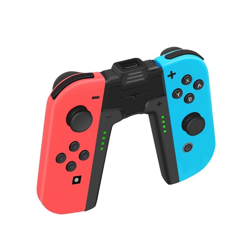 Controller Charger V Shaped Designing Left Right Handle Charging Grip with LED Light Status