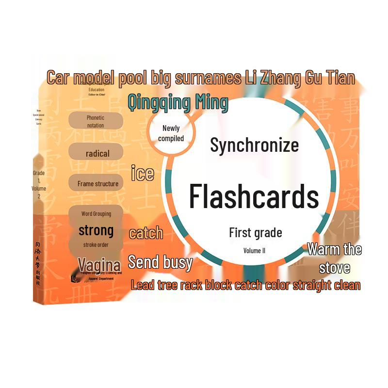 Yuanyuan Education Primary School Study Guides & Exercises Character Recognition Cards