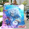 Gawr Gura Hololive Cute Anime Soft Plush Blanket,Flannel Blanket Throw Blanket for Living Room Bedroom Bed Sofa Picnic Cover Kid