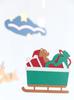 Mobile "Santa Claus Goes On His Journey -Holy Night-" A Dreamy Time Leading Up To Christmas. Adult Interior Decor. W32cm X H40cm. A Mobile Brand Born