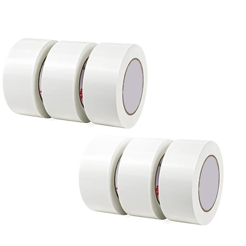 Heavy Duty White Duct Tape, 2 Inches X 30 Yards, 8.27 Mil Thickness, Strong, Flexible, No Residue, for Repairs, Industrial
