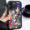 Japan Tokidokis For iPhone 17 16 15 14 13 12 11 Pro Max Plus Black Full Coverage Soft Funda Silicone Cover