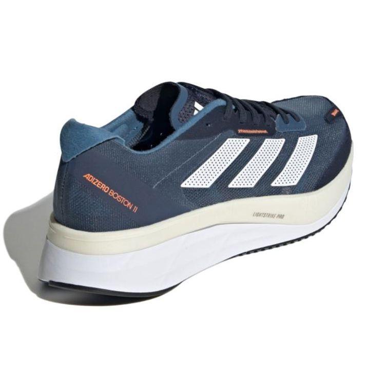 Adidas Adizero Boston 11 Wonder Steel Men Sneakers Blue Cloud-White Solar-Orange GX6653