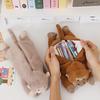 Cartoon Animal Gorilla Plush Pencil Case Large Capacity Soft Holder for Students School Office Girls Boys