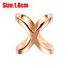 Simple Cross Scarf Clip X Shape Metal Brooches For Women Hollow Bow Scarves Buckle Holder Shawls Jewelry Clothing Accessories