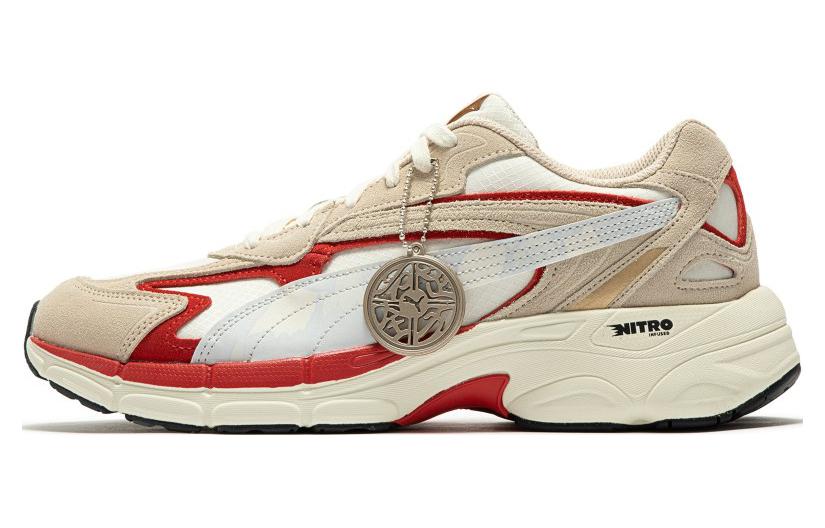 PUMA Teveris Nitro Cny Papermaking Beige Red White 392947-02 37.5
