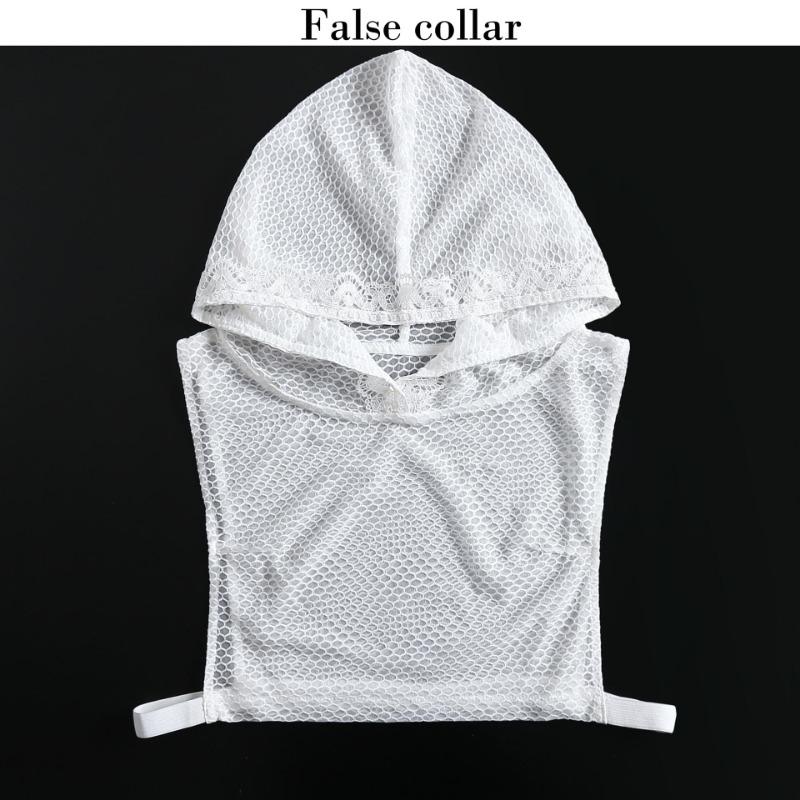 Hollow Lace Chiffon Doll Cotton Fake Collar Blouse Sweater Detachable Shirt Collar False Collar Lapel Women Top Collars Decor