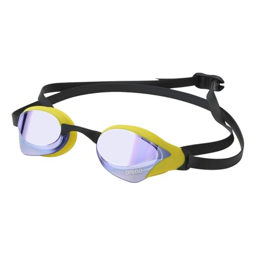 ARENA WORLD AQUATICS (World Aquatics Federation) Approved Swimming Goggles (Cobra Core) for Competitive Swimming, Unisex, One Size Fits All, Mirror Le
