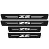 4pcs Car Door Sill Protector Stickers For MG ZS Leather Carbon Fiber Decor Decal Tuning Accessories xus1