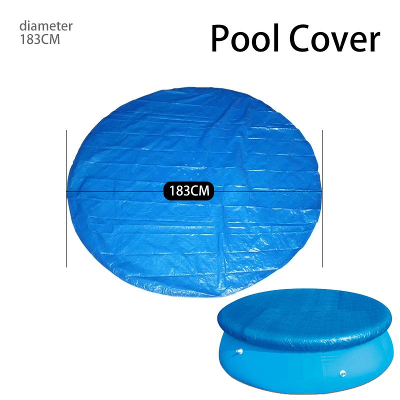 Swimming Pool Cover  Pool Ground Cloth Waterproof PE Foldable Inflatable for Above Ground Pool Family Pools Outdoor Paddling