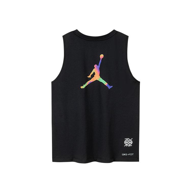 Jordan Tank Top Comfortable Skin-Friendly Breathable Kids Tops Black JD2422085
