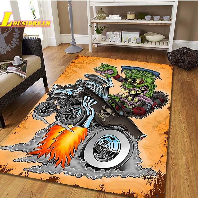 Alfombra Rat Funk Alfombra de Juego para Niños Alfombra para Gatear Alfombra para Sala de Estar Dormitorio Alfombra para Cocina Baño Balcón Alfombra Antideslizante Accesorios de Fotografía