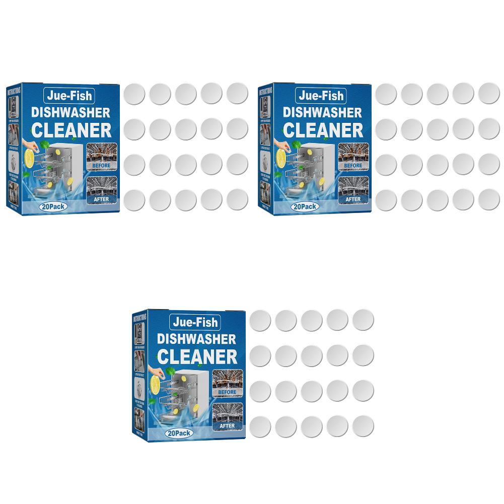 1-10pack Dishwasher Cleaner Strong Oil Stain Removal Descaling Detergent Tablets Kitchen Cleaning Tools Dishwasher Cleaning