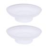 Clear Matte Glass Soap Dish Round Glass Keep Soap Bars Dry Transparent Glass Soap Box Extend Soap Life Creative Soap Holder