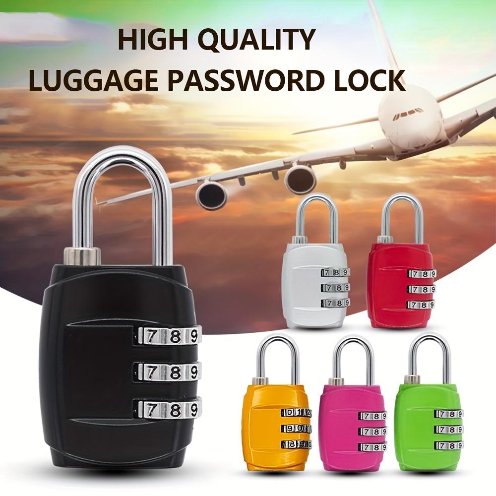 Password Lock 3 Position Password Lock Padlock, Suitcase Padlock for Gym, Cabinets and Luggage - Durable, Travel Padlock