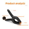 Quick-Release Plastic Spring Clamps - 2.4-Inch A-Shape Carpentry Clamps with Heavy-Duty Welded Fastening & Photo Attachments