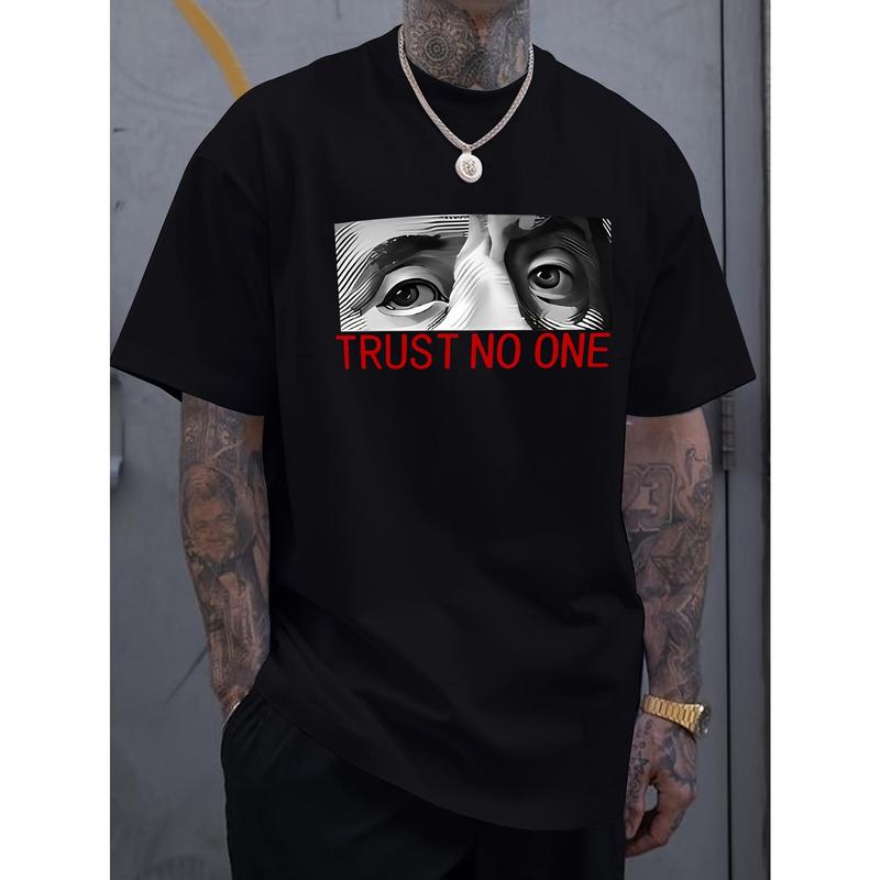 Summer casual unisex T-shirts, unisex T-shirts, Trust Mo printed unisex T-shirts XXL
