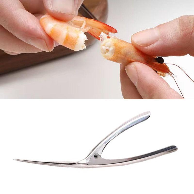 Shrimp Deveiner Tool Efficient Easy To Use Comfortable Grip Stainless Steel Shrimp Peeler for Seafood