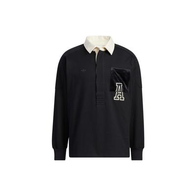Originals Trefoil Anti-University Long Sleeve Polo Shirt Men Tops Black HY7235