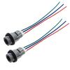 2 Kits For Pilot Odyssey Crosstour Element Honda Acura Accord Civic CR-V Turn Signal Light Bulb Socket & Connector Harness Plug