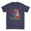 Trex Dino I Steal Hearts TShirt for Unisex  Casual Cotton Tees Crewneck Short Sleeve T Shirt New Arrival Tops