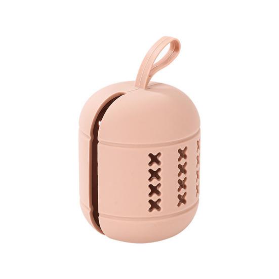 Makeup Sponge Storage Bag Anti-Dust Fully Wrapped Design Breathable Ventilated Hollow Structure Portable Handle Food-Grade Silicone Makeup Applicator