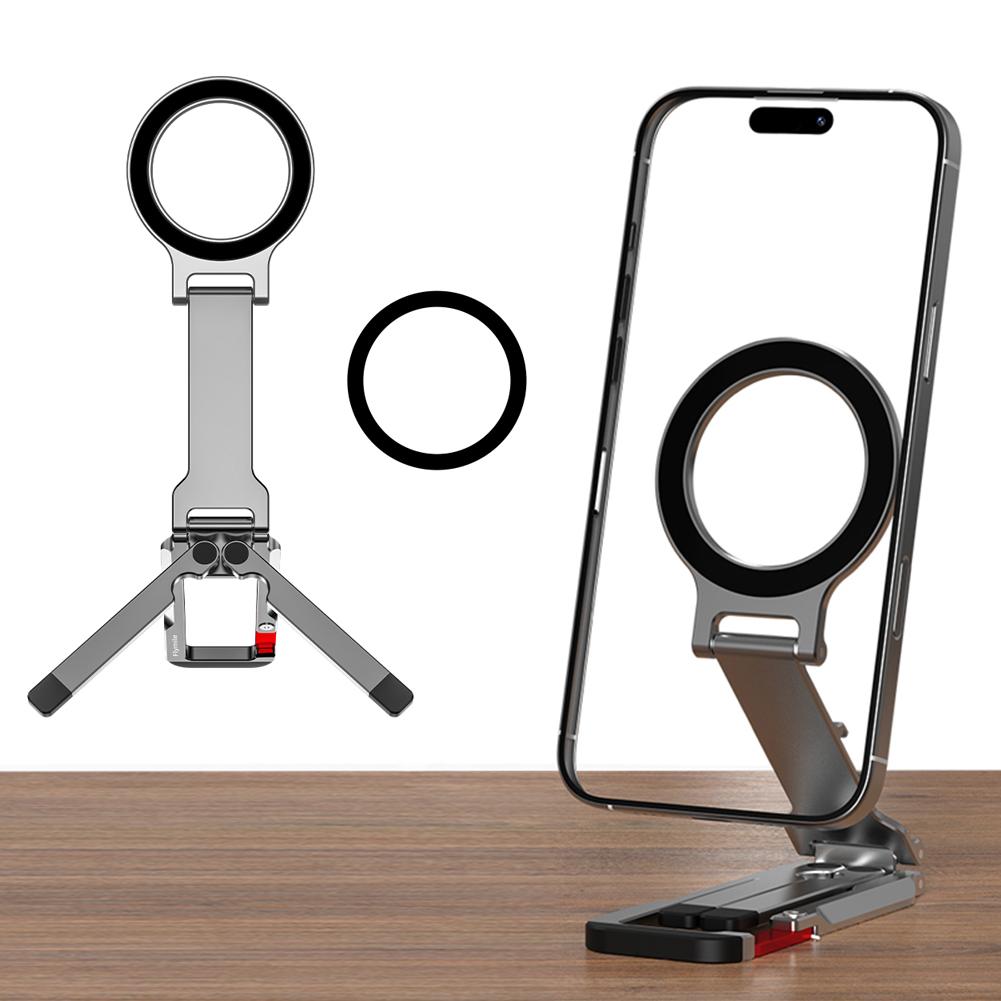 Magnetic Phone Tripod Stand Foldable Portable Magnetic Phone Holder Adjustable Phone Mount for Magsafe